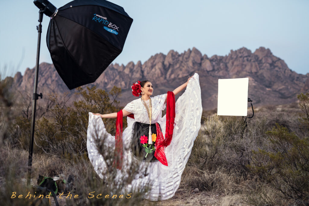 Behind the Scenes Image of Mexican Dancer